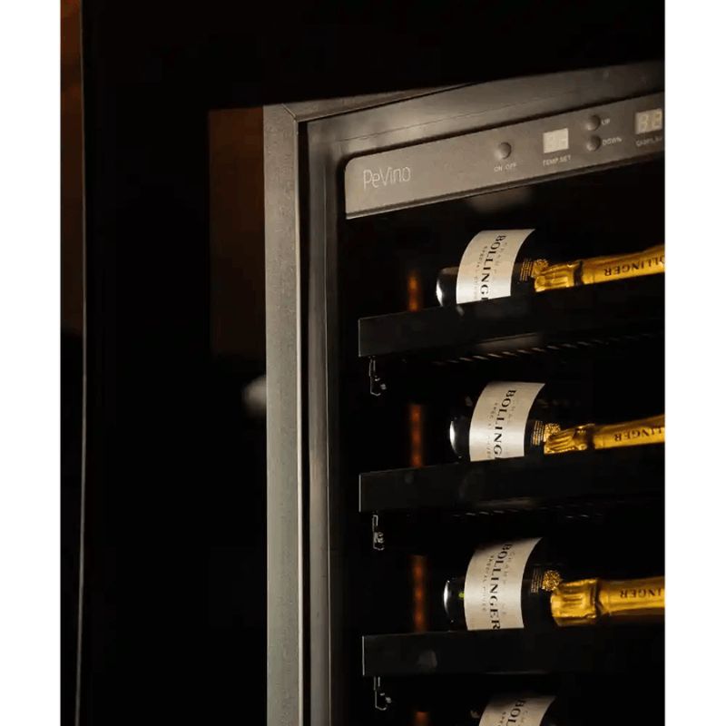 Pevino Imperial Eco 96 bottles, 1 zone, black PBI100aS-EE-HHB