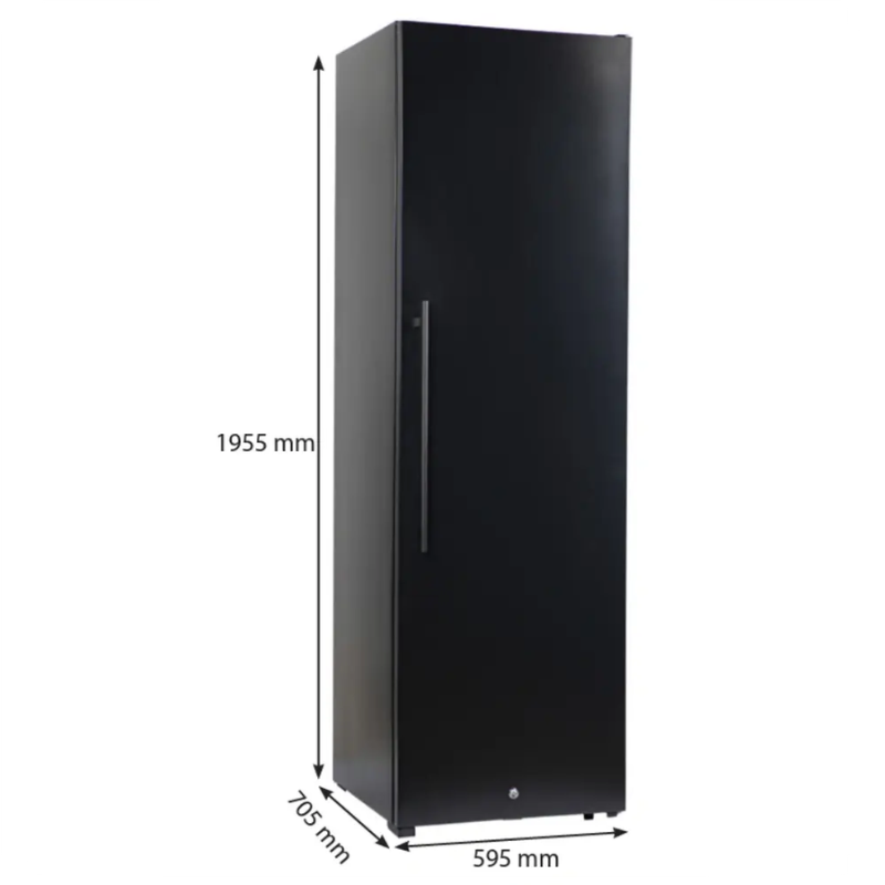 Cavecool Passion Mica Wine Cooler - 248 bottles - 1 zone - Black solid door - SKU: CC248S-SD-2