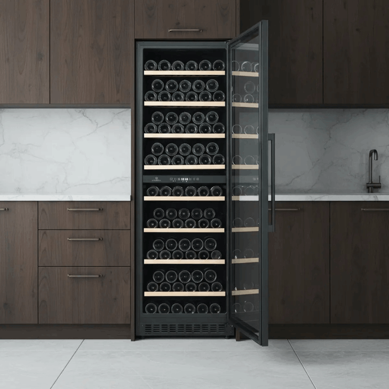Cavecool Affection Onyx Wine Cooler - Essential Edition - 171 bottles - Dual zone - Black - SKU: CC428DB-SE-1