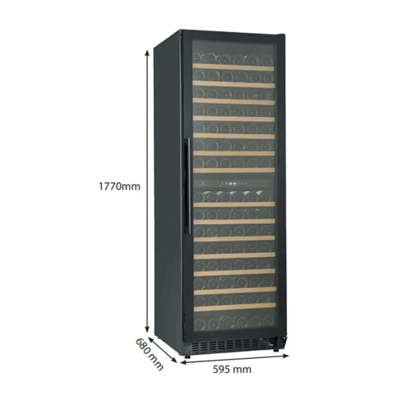 Cavecool Affection Onyx Wine Cooler - Essential Edition - 171 bottles - Dual zone - Black - SKU: CC428DB-SE-1