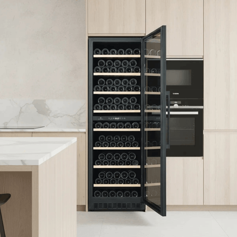 Cavecool Affection Onyx Wine Cooler - Essential Edition - 171 bottles - Dual zone - Black - SKU: CC428DB-SE-1