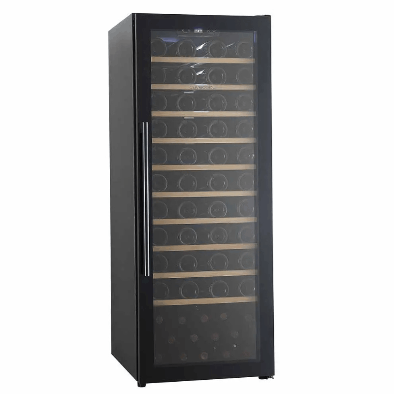 Cavecool Raw Zircon Wine Cooler - 84 bottles - 1 zone - Black - SKU: CC201SB