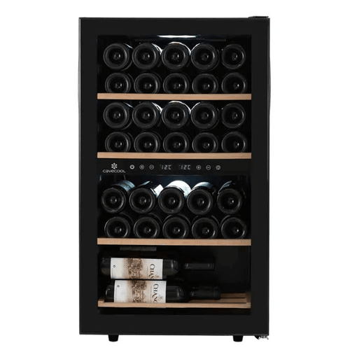 Cavecool Chill Ruby Wine Cooler - 34 bottles - Dual zone - Black - SKU: CC29DB-1