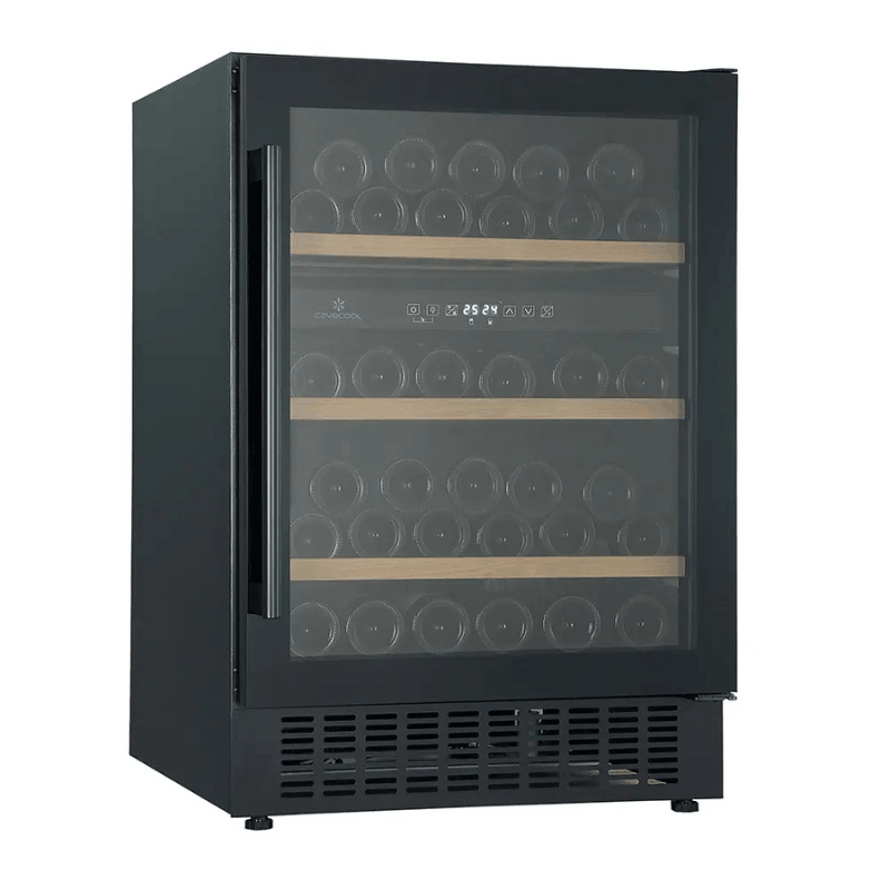 Affection Jargon Wine Cooler - Essential Edition - 46 bottles - 2 zones - Black - SKU: CC145DB-SE