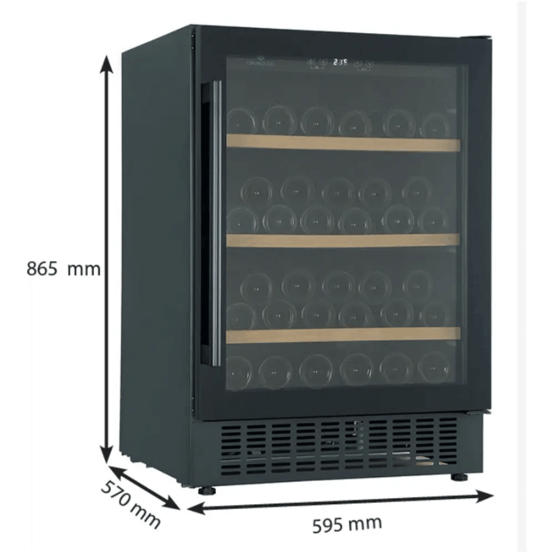 Cavecool Affection Jargon Wine Cooler - Essential Edition - 54 bottles - 1 zone - SKU: CC145SB-SE