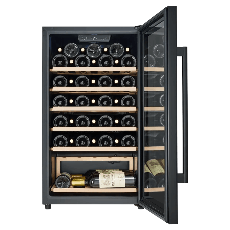Cavecool Raw Citrine Special Edition Wine Cooler - 56 bottles - 1 zone - Black - SKU: CC124SB-SE