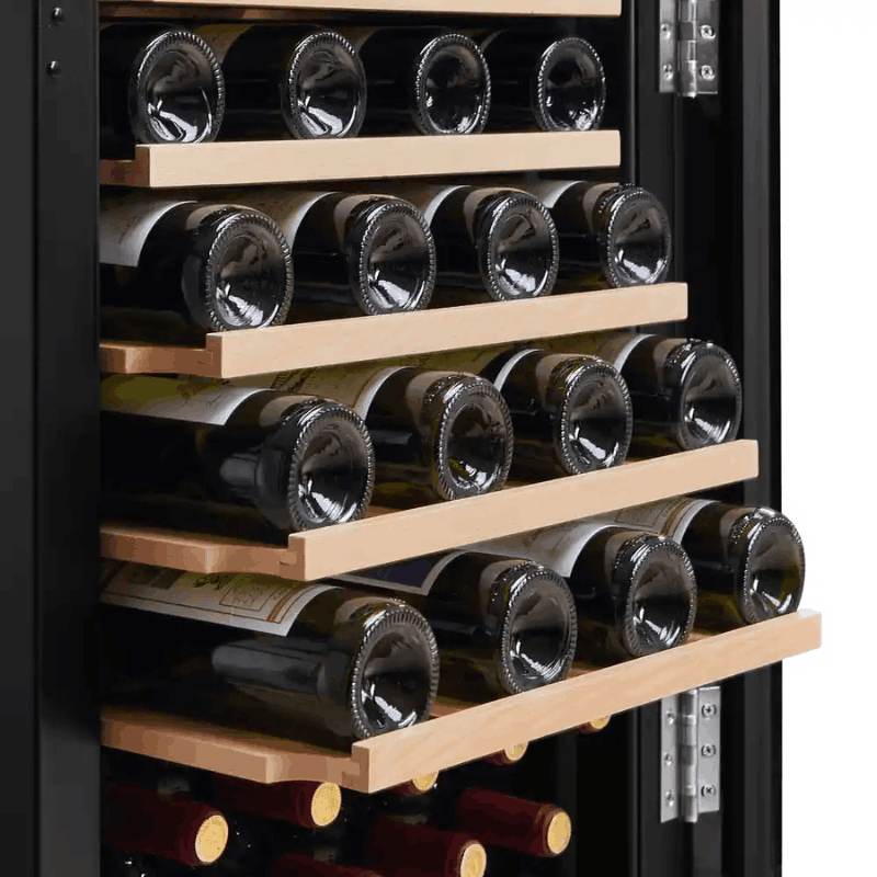 Cavecool Retro Apatite Wine Cooler - 49 bottles - Single zone - Black - SKU: CC130SB