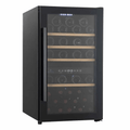 Cavecool Raw Citrine Wine Cooler - 49 bottles - 2 zones - Black - SKU: CC124DB