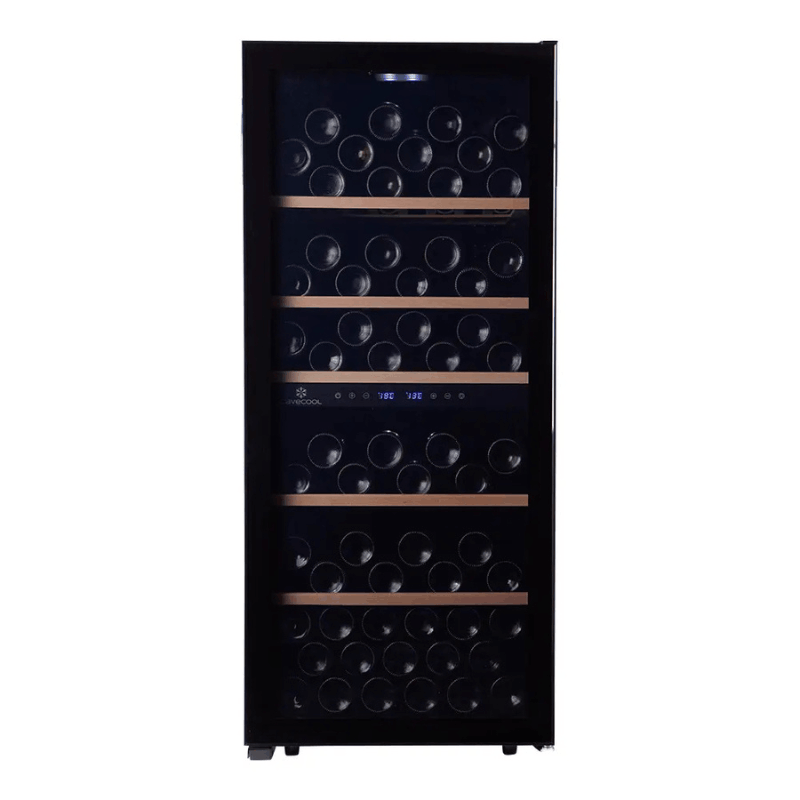Cavecool Chill Sapphire Wine Cooler - 102 bottles - Dual zone - Black - SKU: CC102DB-1