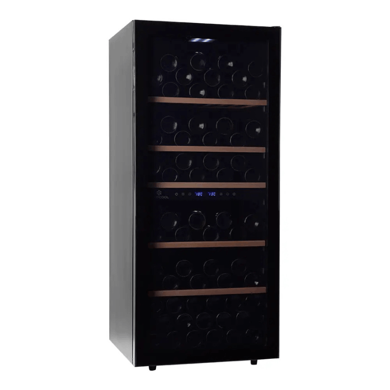 Cavecool Chill Sapphire Wine Cooler - 102 bottles - Dual zone - Black - SKU: CC102DB-1