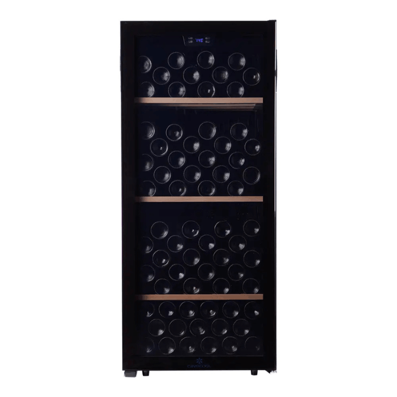 Cavecool Chill Sapphire Wine Cooler - 122 bottles - Single zone - Black - SKU: CC102SB-1