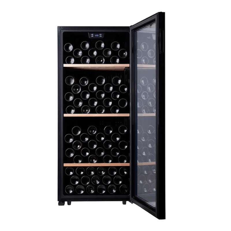 Cavecool Chill Sapphire Wine Cooler - 122 bottles - Single zone - Black - SKU: CC102SB-1