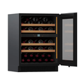 Pevino Noble Wine Cooler - 39 bottles - 2 zones - Black glass front SKU:PN45D-HHB-2