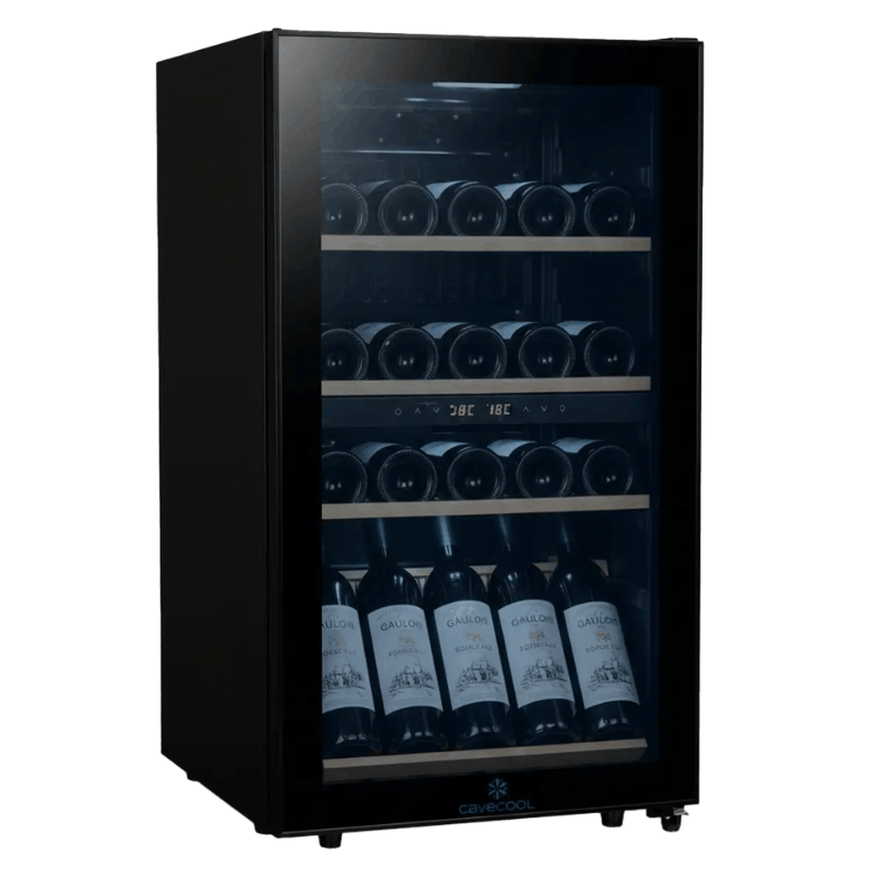 Cavecool Chill Ruby Special Edition Wine Cooler - 34 bottles - Dual zone - Black - SKU: CC29DB-1-SE