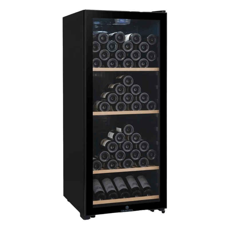 Cavecool Chill Sapphire Wine Cooler - Special Edition - 122 bottles - Single zone - Black - SKU: CC102SB-1-SE