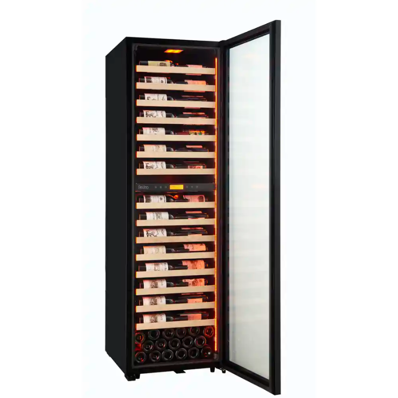 Pevino MS Noble Wine Cooler - 152 bottles - 2 zone - black - SKU: PMW248D-HHB