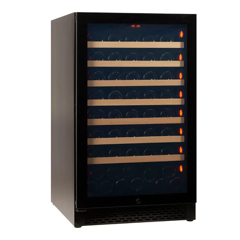 Pevino Majestic Wine Cooler 83 bottles - 1 zone - Black glass front PNG88S-HHB