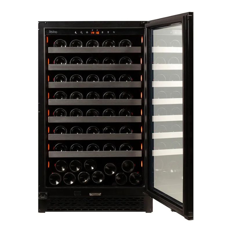 Pevino Majestic Wine Cooler 83 bottles - 1 zone - Black glass front PNG88S-HHB