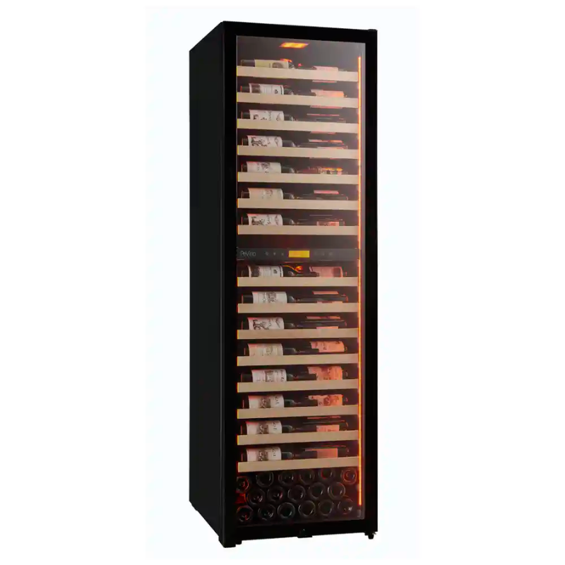 Pevino MS Noble Wine Cooler - 152 bottles - 2 zone - black - SKU: PMW248D-HHB