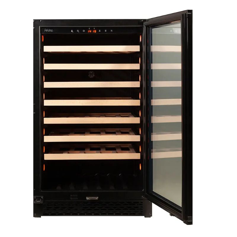 Pevino Majestic Wine Cooler 83 bottles - 1 zone - Black glass front PNG88S-HHB