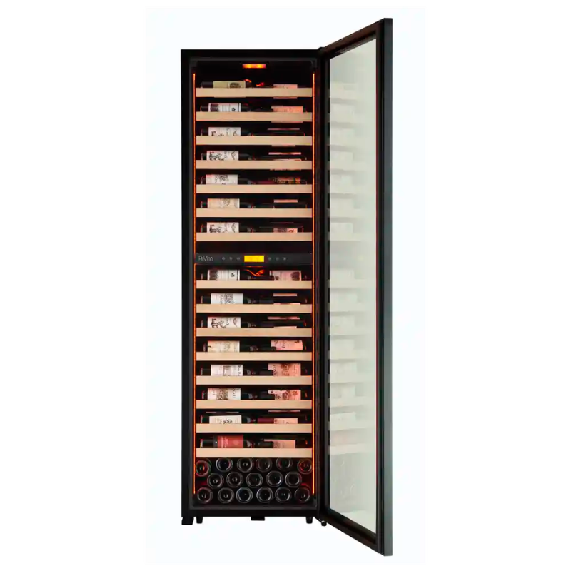 Pevino MS Noble Wine Cooler - 152 bottles - 2 zone - black - SKU: PMW248D-HHB