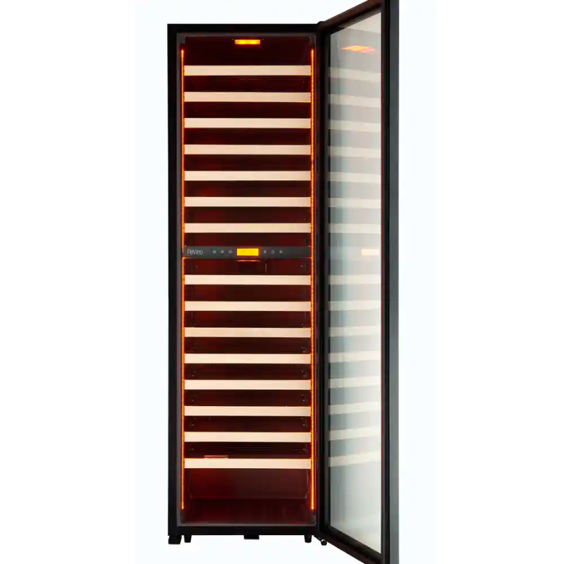 Pevino MS Noble Wine Cooler - 152 bottles - 2 zone - black - SKU: PMW248D-HHB