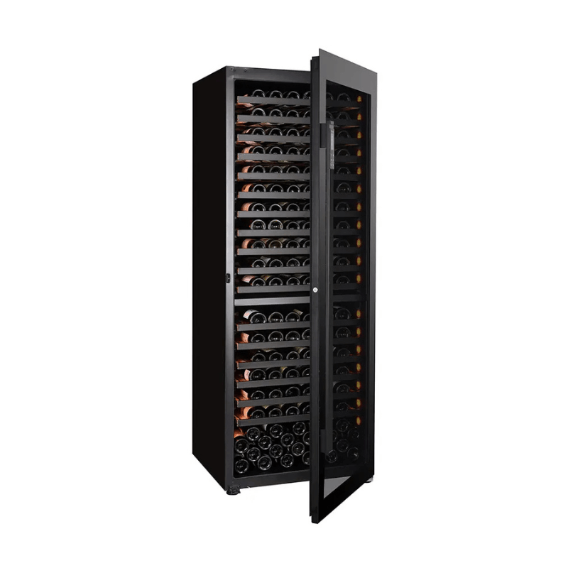Pevino Imperial Wine Cooler - Giant 254 bottles - Dual zone - Black glass front - SKU: PG300D-B-2