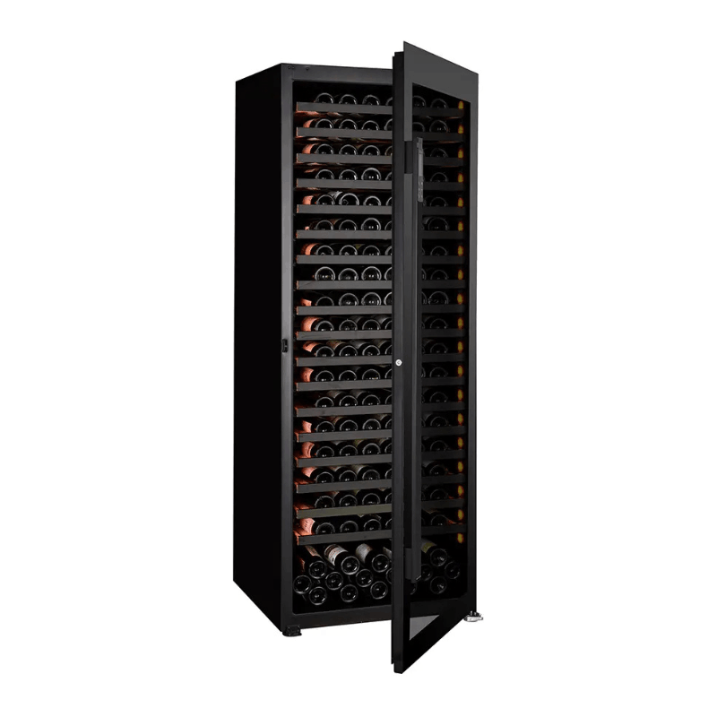 Pevino Imperial Giant Wine Cooler - 267 bottles - Single zone - Black glass front -SKU: PG300S-B-1
