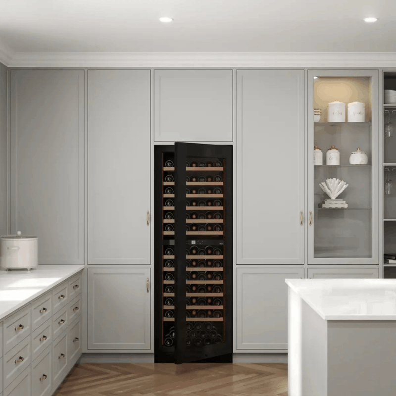 Pevino Noble Wine Cooler - 123 bottles - 2 zones - SKU:  PN166D-HHB-1