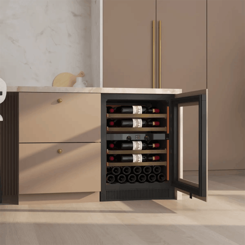 Pevino Majestic Wine Cooler - 35 bottles - 2 zones - Kitchen door - SKU: PM45DK