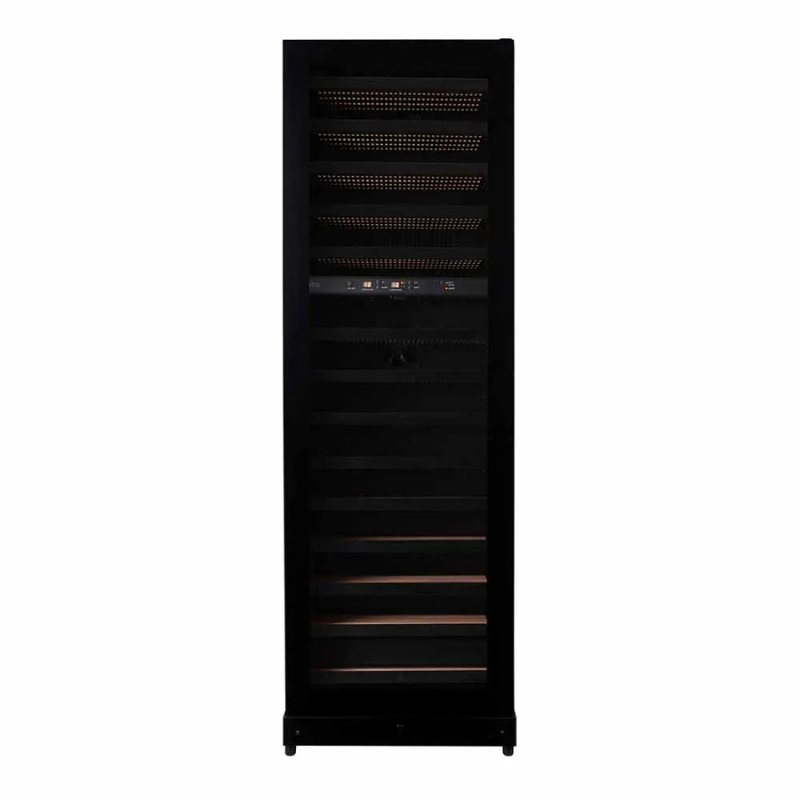 Pevino Imperial Wine Cooler - 54 bottles - 2 zones - Matte black steel - SKU: PBI58D-HHBS