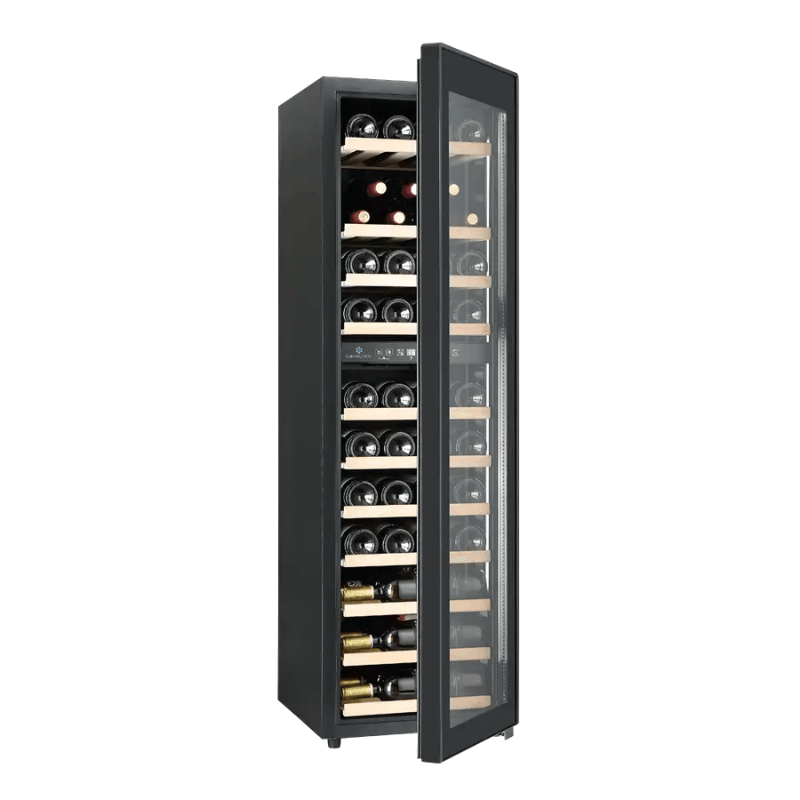 Cavecool Raw Quartz Wine Cooler - 44 bottles - Dual zone - Black - SKU: CC113DB