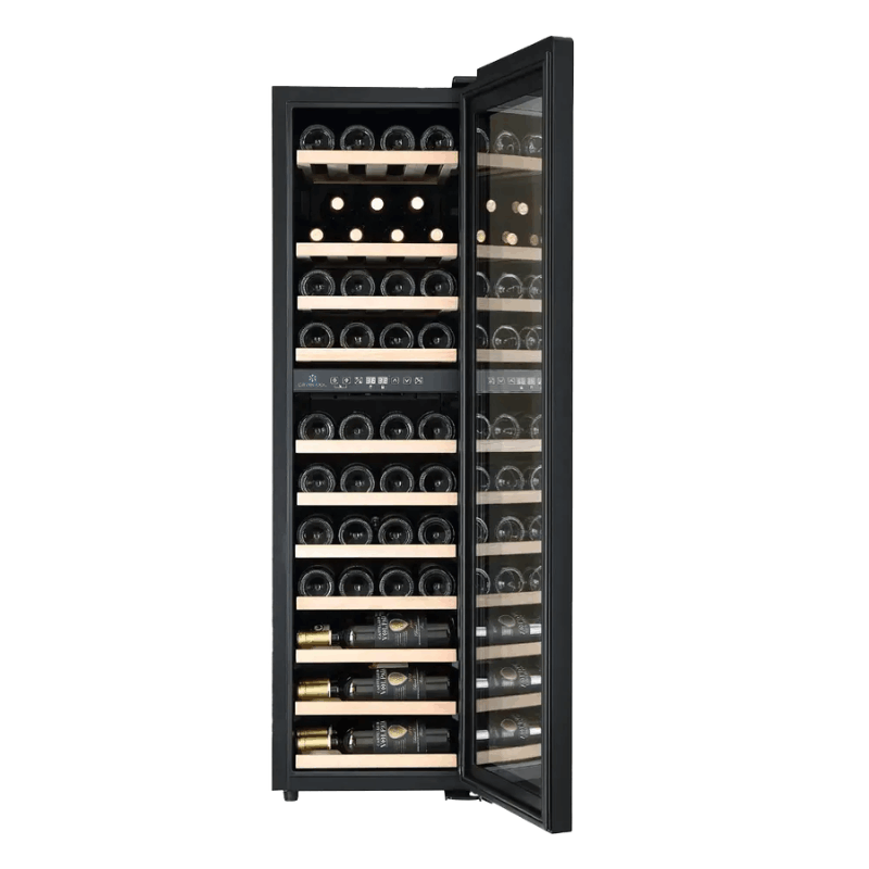 Cavecool Raw Quartz Wine Cooler - 44 bottles - Dual zone - Black - SKU: CC113DB