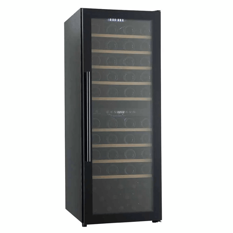 Cavecool Raw Zircon Wine Cooler - 77 bottles - 2 zones - Black - SKU:CC201DB
