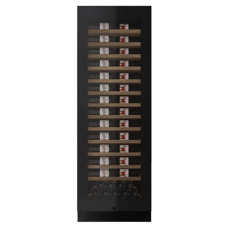 Pevino Majestic Freestanding Wine Cooler 111 Bottle 1 Zone Black Glass PM166S-HHB-1