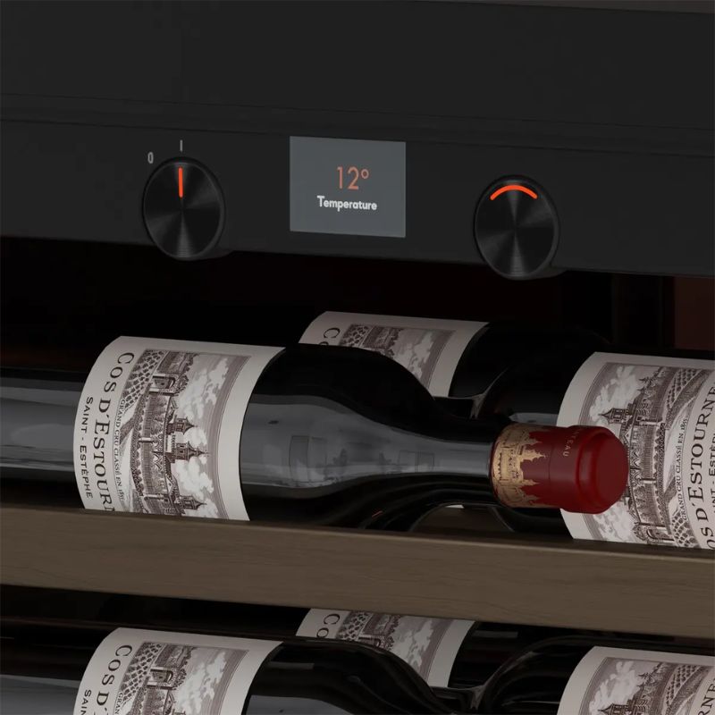 Pevino Majestic Freestanding Wine Cooler 111 Bottle 1 Zone Black Glass PM166S-HHB-1