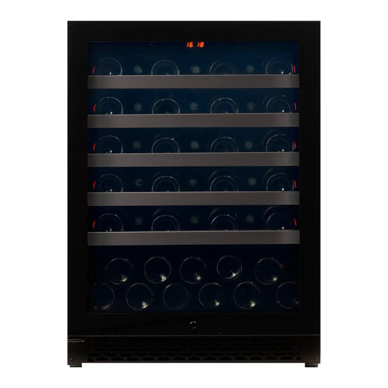 Pevino Majestic Wine Cooler - 46 bottles - 1 zone - Black Glassfront PNG46S-HHB