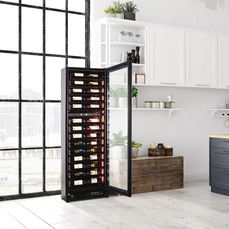 Pevino Imperial Wine Cooler - 54 bottles - 2 zones - Black PBI58D-HHB-1