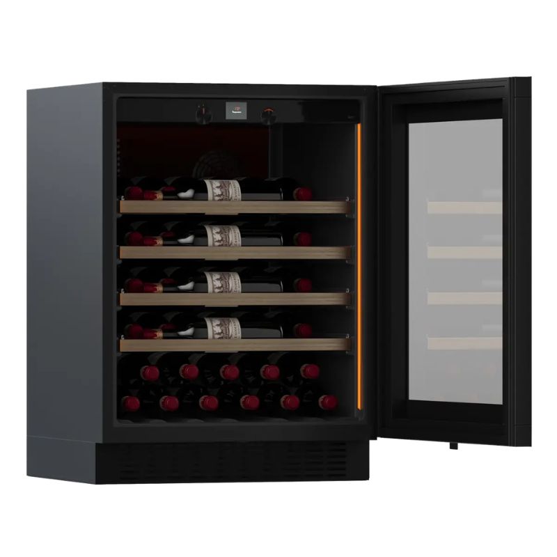 Pevino Majestic SB Freestanding Wine Cooler 35 Bottles 1 Zone Black Glass front PM45S-HHB-1