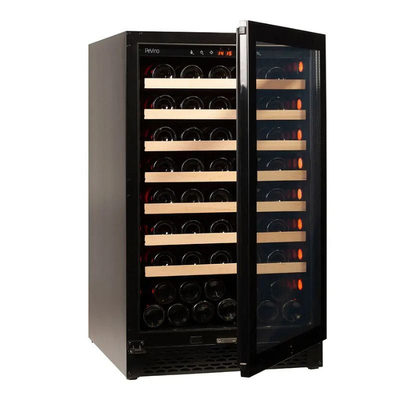 Pevino Majestic Wine Cooler 83 bottles - 1 zone - Black glass front PNG88S-HHB