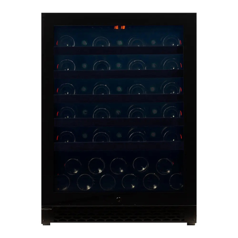 Pevino Majestic Wine Cooler - 46 bottles - 1 zone - Black Glassfront PNG46S-HHB