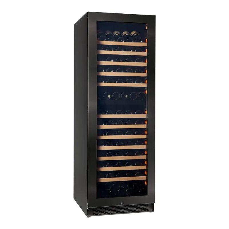 Pevino Majestic Wine Cooler - 150 bottles - 2 zones - Black steel front PNG180D-HHBS