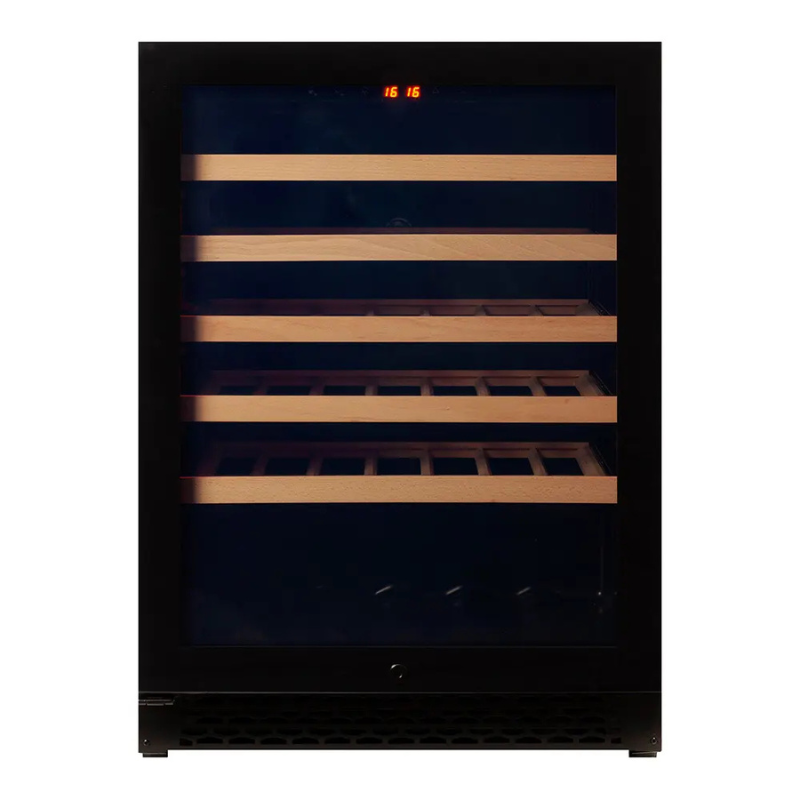 Pevino Majestic Wine Cooler - 46 bottles - 1 zone - Black Glassfront PNG46S-HHB