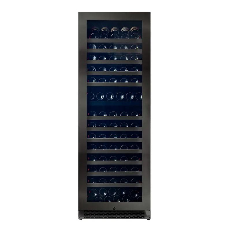 Pevino Majestic Wine Cooler - 150 bottles - 2 zones - Black steel front PNG180D-HHBS