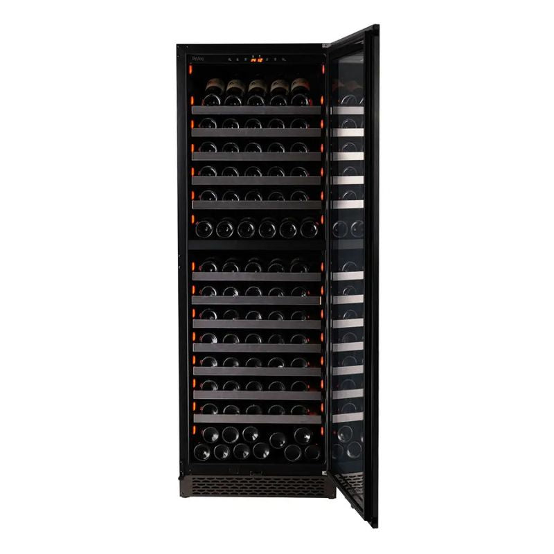 Pevino Majestic Wine Cooler - 150 bottles - 2 zones - Black steel front PNG180D-HHBS