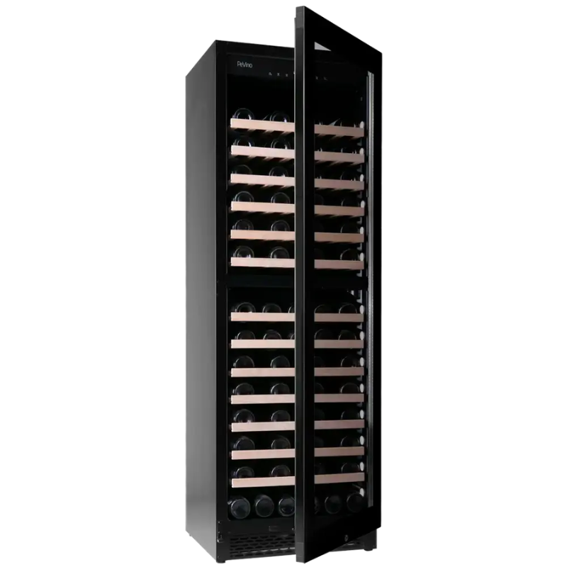 Pevino Majestic Wine Cooler 96 bottles - 2 zones - Black glass PNG122D-HHB