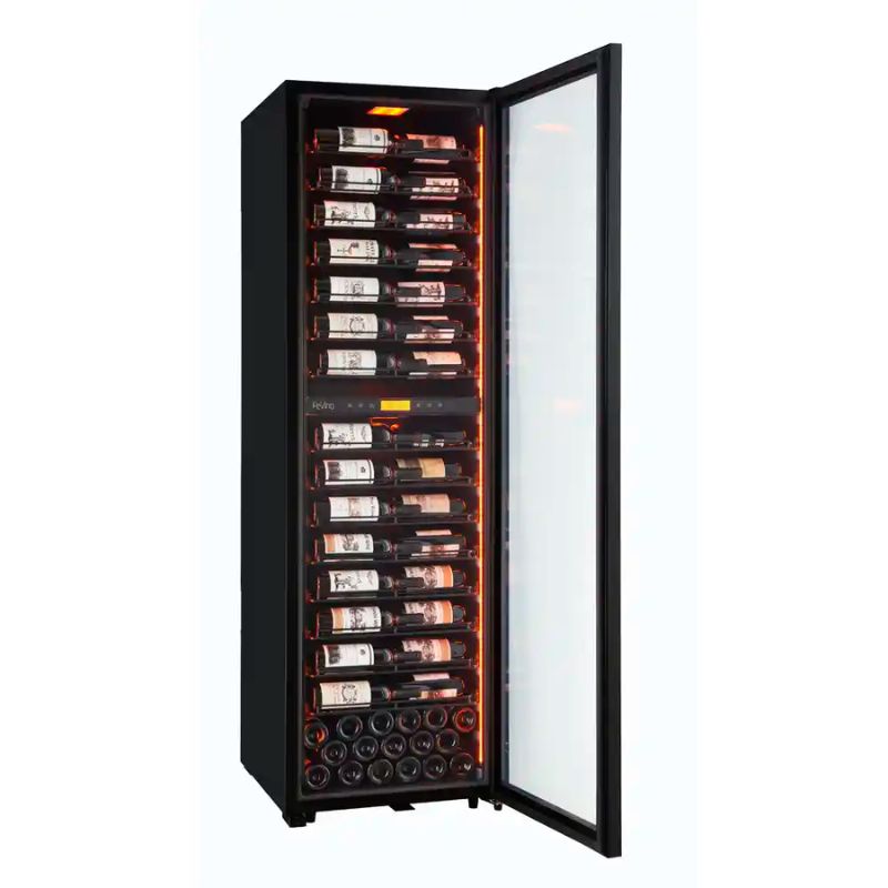 Pevino MS Noble Freestanding Wine Cooler 152 Bottles 2 Zone Black PM248D-HHB