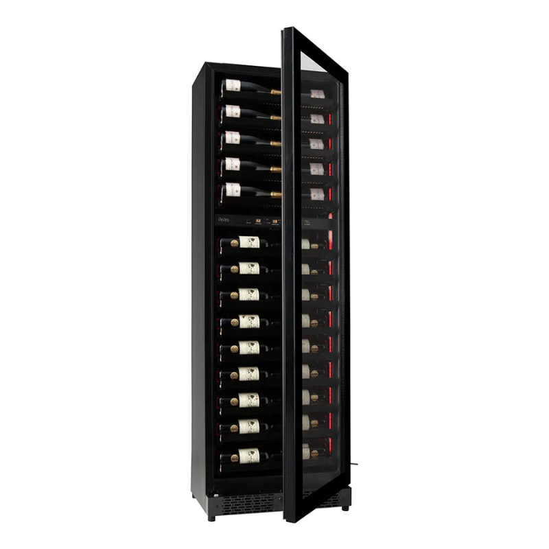 Pevino Imperial Wine Cooler - 54 bottles - 2 zones - Black PBI58D-HHB-1