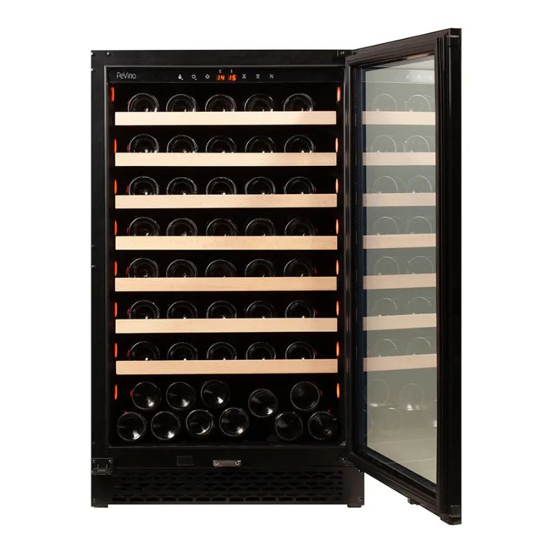 Pevino Majestic Wine Cooler 83 bottles - 1 zone - Black glass front PNG88S-HHB