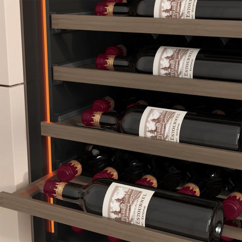 Pevino Majestic SB Freestanding Wine Cooler 35 Bottles 1 Zone Black Glass front PM45S-HHB-1